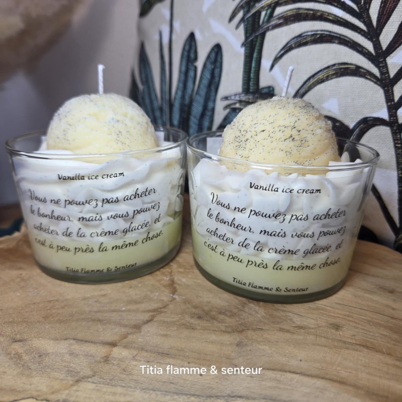 Crème glacée vanille Crème glacée vanille