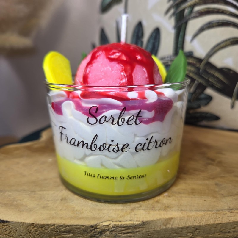 Sorbet framboise citron Sorbet framboise citron