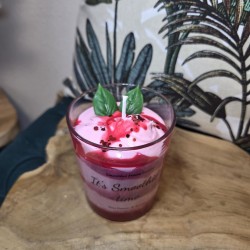 Smoothie fraise basilic
